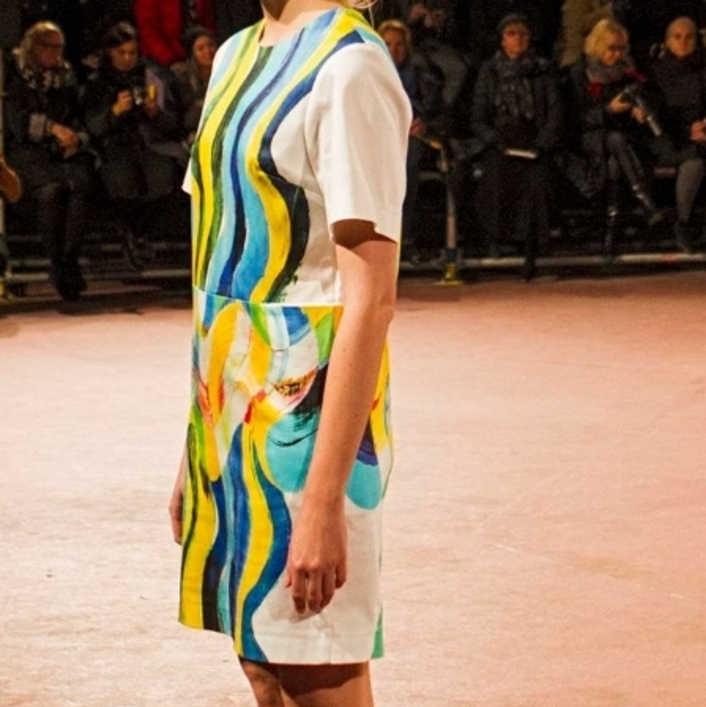 Marimekko Watercolor Sheath Dress (US6/36)
